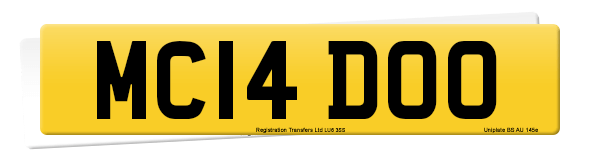 Registration number MC14 DOO